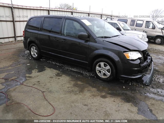 2C4RDGBG5CR370322 - 2012 DODGE GRAND CARAVAN SE GRAY photo 1