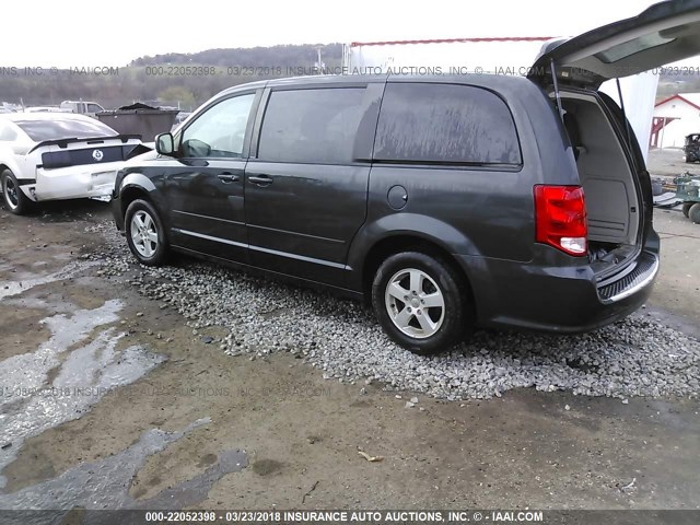 2C4RDGBG5CR370322 - 2012 DODGE GRAND CARAVAN SE GRAY photo 3