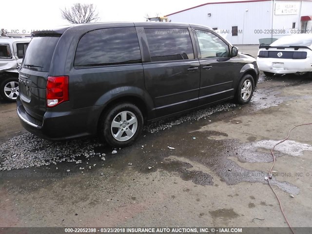 2C4RDGBG5CR370322 - 2012 DODGE GRAND CARAVAN SE GRAY photo 4