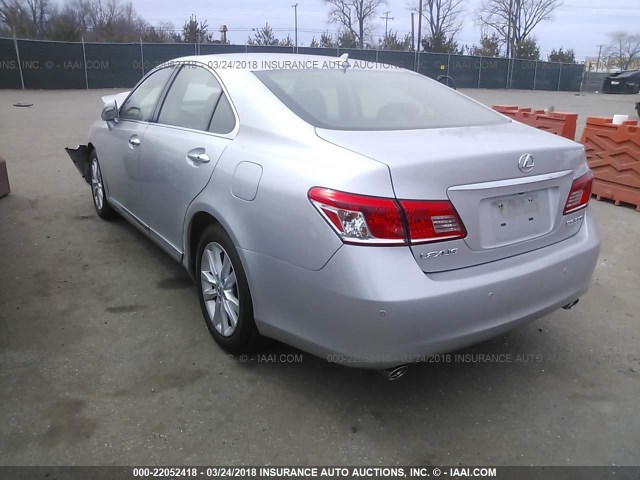 JTHBK1EG7A2388394 - 2010 LEXUS ES 350 SILVER photo 3