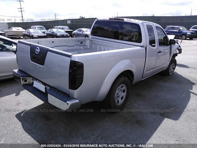 1N6BD0CT9CC400531 - 2012 NISSAN FRONTIER S/SV SILVER photo 4
