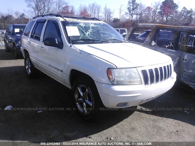 1J4GW58N41C724083 - 2001 JEEP GRAND CHEROKEE LIMITED WHITE photo 1