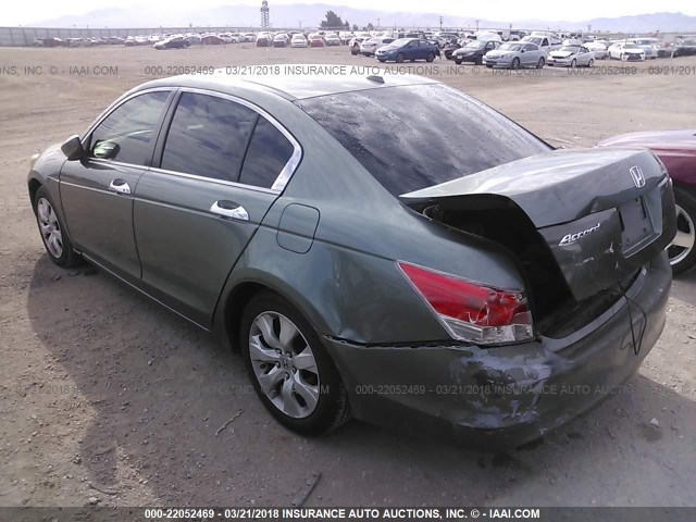 1HGCP36839A016726 - 2009 HONDA ACCORD EXL TEAL photo 3