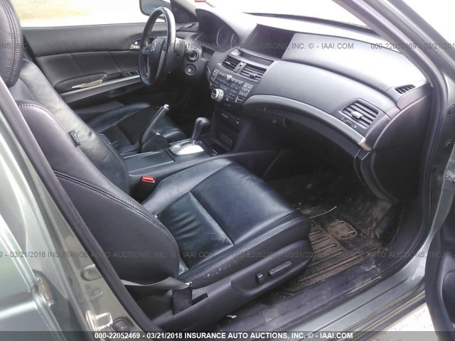 1HGCP36839A016726 - 2009 HONDA ACCORD EXL TEAL photo 5