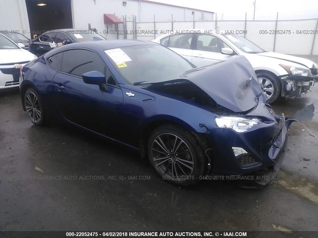 JF1ZNAA19D1721395 - 2013 TOYOTA SCION FR-S Dark Blue photo 1