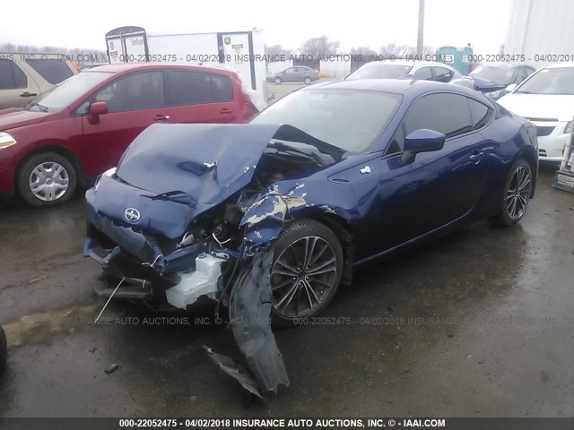 JF1ZNAA19D1721395 - 2013 TOYOTA SCION FR-S მუქი ლურჯი ფოტო 2