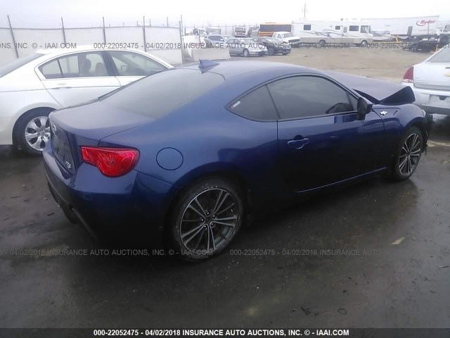 JF1ZNAA19D1721395 - 2013 TOYOTA SCION FR-S მუქი ლურჯი ფოტო 4