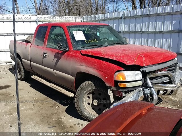 1GTEK19T05E177113 - 2005 GMC NEW SIERRA K1500 RED photo 1