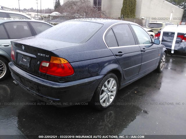 WBAAV53411JR78615 - 2001 BMW 330 I Navy photo 4