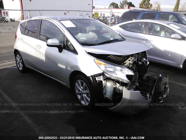 3N1CE2CP2EL376117 - 2014 NISSAN VERSA NOTE S/S PLUS/SV/SL SILVER photo 1