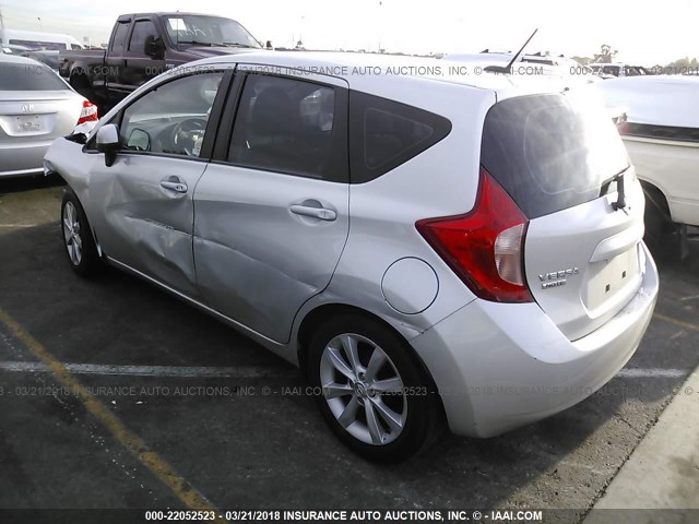 3N1CE2CP2EL376117 - 2014 NISSAN VERSA NOTE S/S PLUS/SV/SL SILVER photo 3