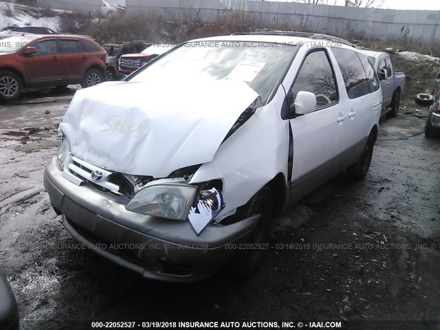 4T3ZF13C63U510175 - 2003 TOYOTA SIENNA LE/XLE WHITE photo 2