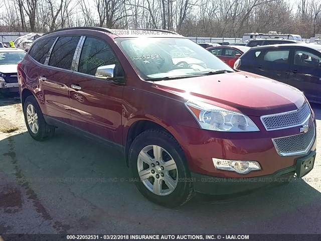 1GNKVJED0BJ207004 - 2011 CHEVROLET TRAVERSE LT RED photo 1