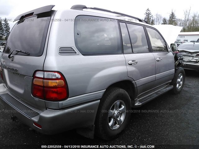 JTEHT05J312015749 - 2001 TOYOTA LAND CRUISER  SILVER photo 4