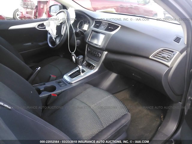 3N1AB7AP0FY235017 - 2015 NISSAN SENTRA S/SV/SR/SL GRAY photo 5