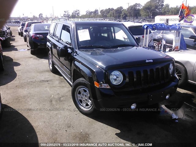 1C4NJPBA5FD285152 - 2015 JEEP PATRIOT SPORT BLACK photo 1