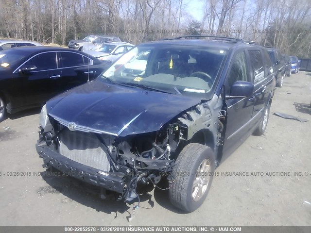 2A8HR54109R614339 - 2009 CHRYSLER TOWN & COUNTRY TOURING BLUE photo 2