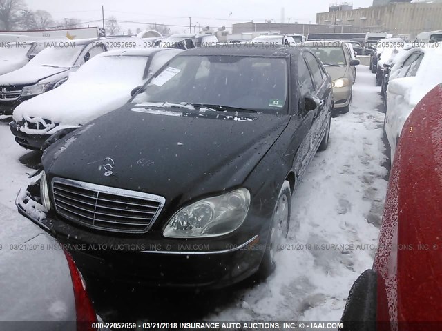 WDBNG83J96A484319 - 2006 MERCEDES-BENZ S 430 4MATIC BLACK photo 2