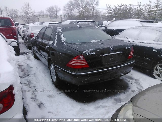 WDBNG83J96A484319 - 2006 MERCEDES-BENZ S 430 4MATIC BLACK photo 3