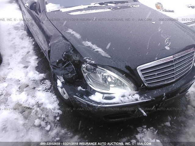 WDBNG83J96A484319 - 2006 MERCEDES-BENZ S 430 4MATIC BLACK photo 6