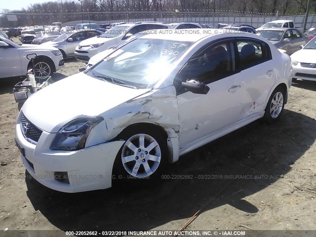 3N1AB6AP2AL724101 - 2010 NISSAN SENTRA 2.0/2.0S/SR/2.0SL WHITE photo 2