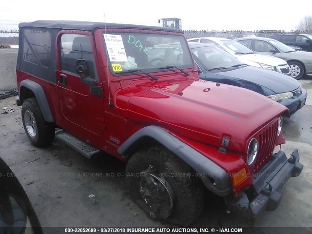 1J4FA44S55P376034 - 2005 JEEP WRANGLER / TJ UNLIMITED RED photo 1