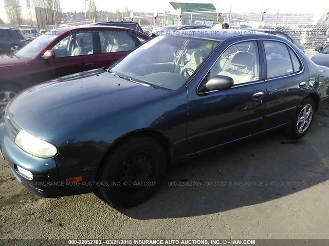 1N4BU31D8VC217517 - 1997 NISSAN ALTIMA XE/GXE/SE/GLE TEAL photo 2