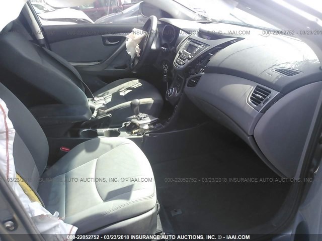 KMHDH4AE2DU917270 - 2013 HYUNDAI ELANTRA GLS/LIMITED SILVER photo 5