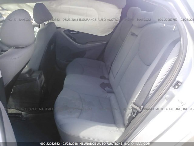 KMHDH4AE2DU917270 - 2013 HYUNDAI ELANTRA GLS/LIMITED SILVER photo 8