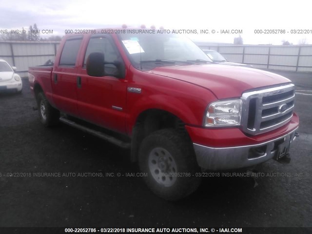 1FTSW21P16EA06013 - 2006 FORD F250 SUPER DUTY RED photo 1
