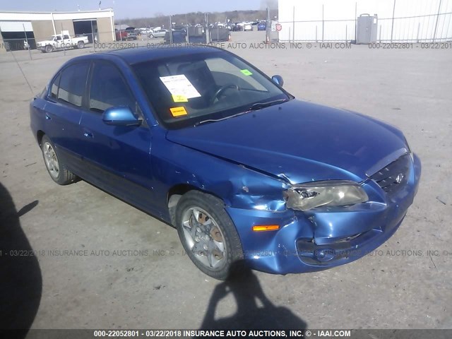 KMHDN46D76U265645 - 2006 HYUNDAI ELANTRA GLS/GT/LIMITED BLUE photo 1