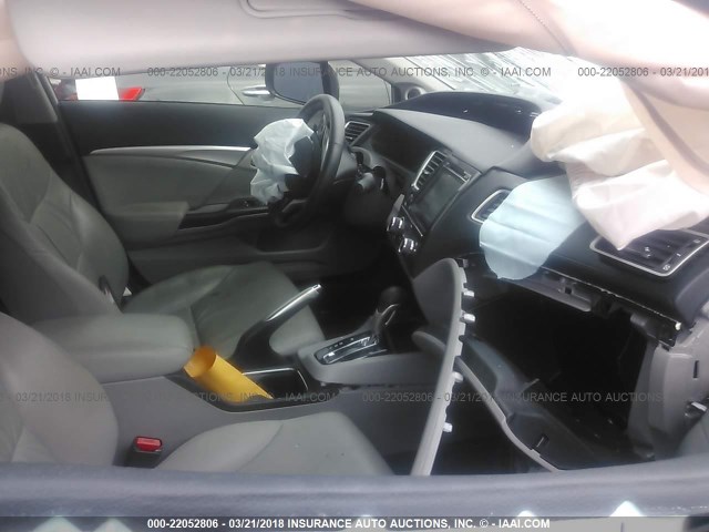 2HGFB2F97FH516626 - 2015 HONDA CIVIC EXL SILVER photo 5