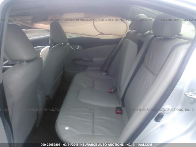 2HGFB2F97FH516626 - 2015 HONDA CIVIC EXL SILVER photo 8