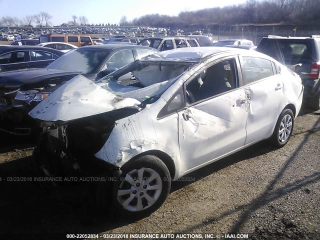 KNADM4A35C6084823 - 2012 KIA RIO LX Սպիտակ լուսանկար 2