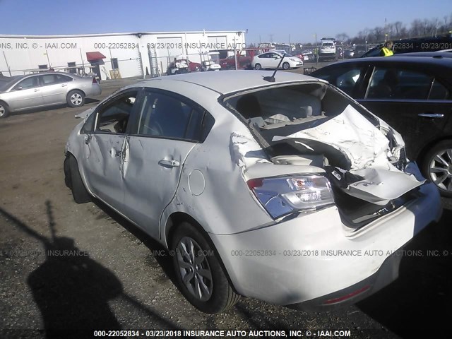 KNADM4A35C6084823 - 2012 KIA RIO LX Սպիտակ լուսանկար 3