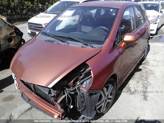 JHMGD38667S016987 - 2007 HONDA FIT S ნარინჯისფერი ფოტო 2