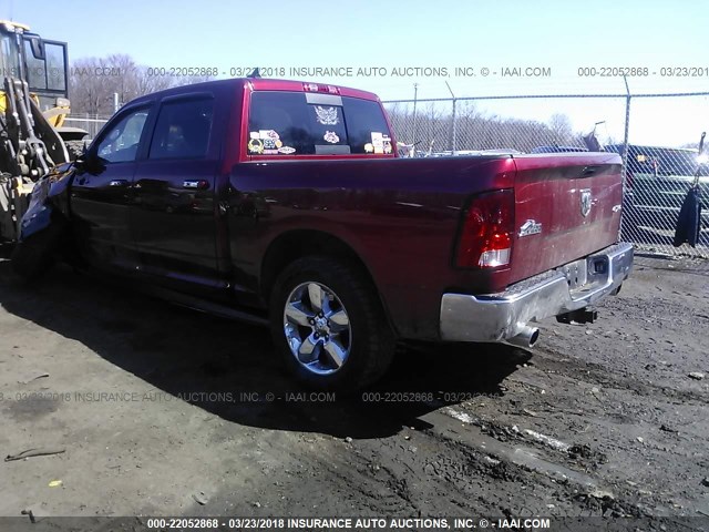 1C6RR7LT8DS546350 - 2013 RAM 1500 SLT MAROON photo 3