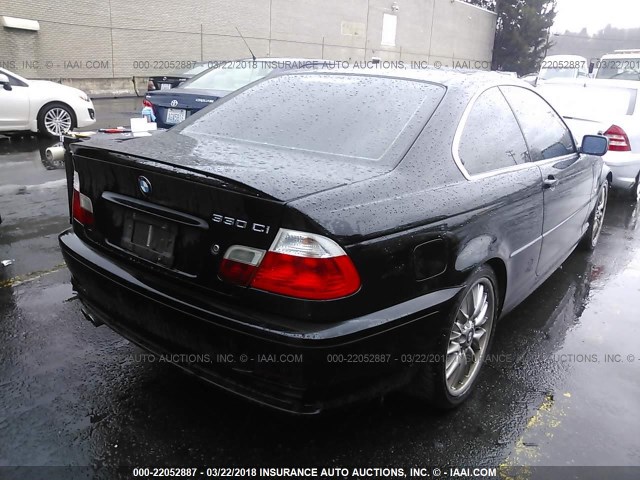 WBABN53422PH01011 - 2002 BMW 330 CI BLACK photo 4