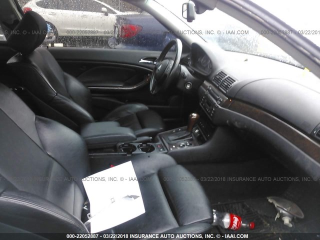 WBABN53422PH01011 - 2002 BMW 330 CI BLACK photo 5