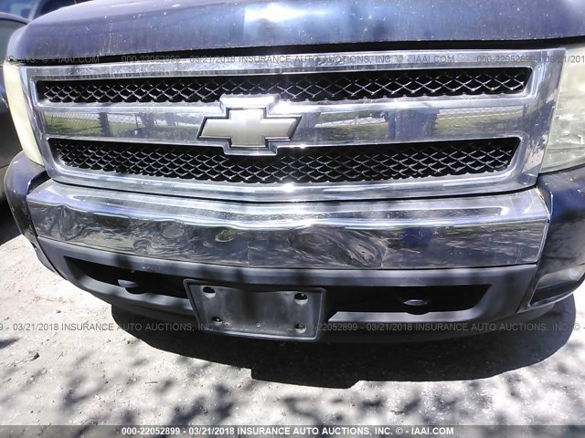 3GCEC13J87G504745 - 2007 CHEVROLET SILVERADO C1500 CREW CAB BLUE photo 6