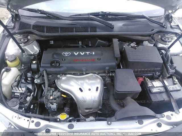 4T1BE46K97U124972 - 2007 TOYOTA CAMRY NEW GENERAT CE/LE/XLE/SE SILVER photo 10