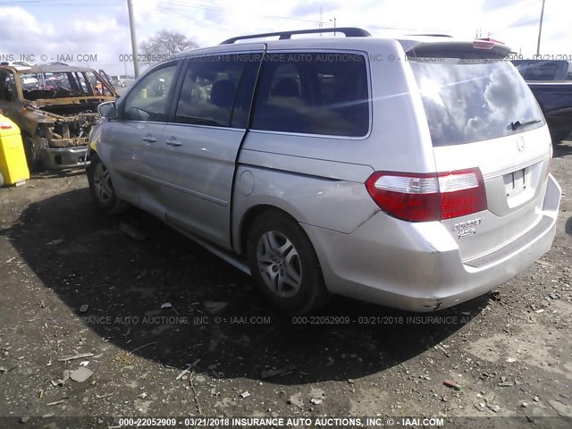 5FNRL38696B402828 - 2006 HONDA ODYSSEY EXL ვერცხლისფერი ფოტო 3