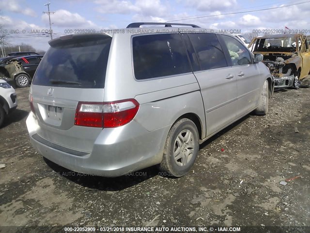 5FNRL38696B402828 - 2006 HONDA ODYSSEY EXL ვერცხლისფერი ფოტო 4
