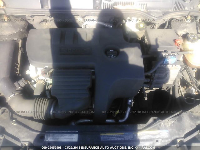 1G8AL55F07Z172616 - 2007 SATURN ION LEVEL 3 BLACK photo 10
