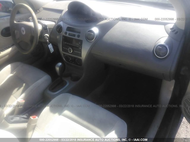1G8AL55F07Z172616 - 2007 SATURN ION LEVEL 3 BLACK photo 5