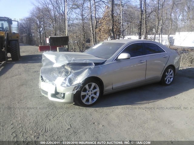 1G6AA5RX6D0124006 - 2013 CADILLAC ATS GOLD photo 2