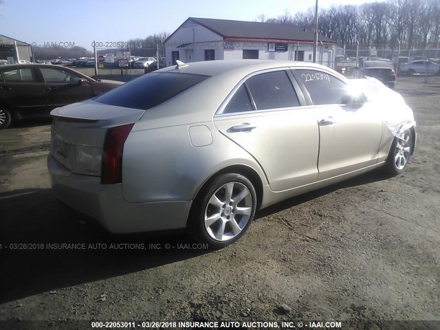 1G6AA5RX6D0124006 - 2013 CADILLAC ATS GOLD photo 4