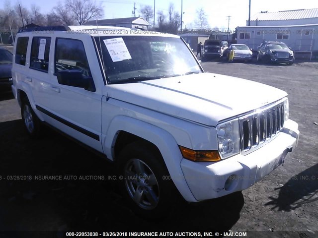 1J8HG48K87C570082 - 2007 JEEP COMMANDER WHITE photo 1