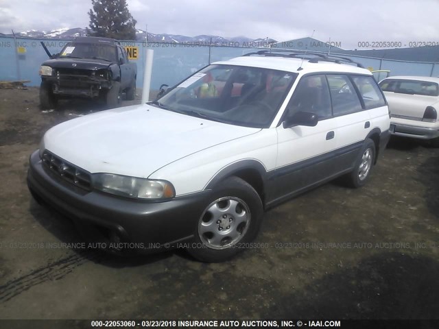 4S3BG4857T6378040 - 1996 SUBARU LEGACY OUTBACK WHITE photo 2