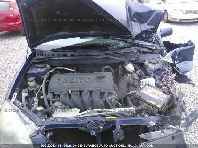 2T1BR32E87C771637 - 2007 TOYOTA COROLLA CE/LE/S BLUE photo 10